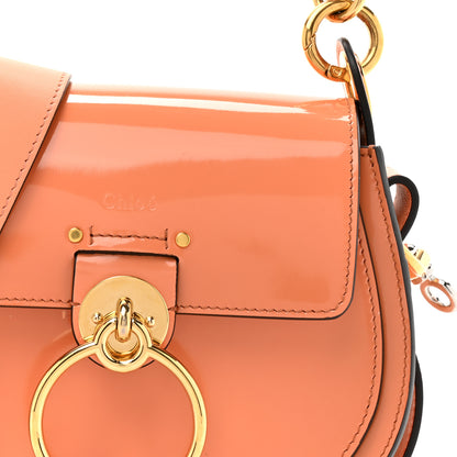 Chloe Patent Calfskin Small Tess Bag Canyon Sunset 8 of 11