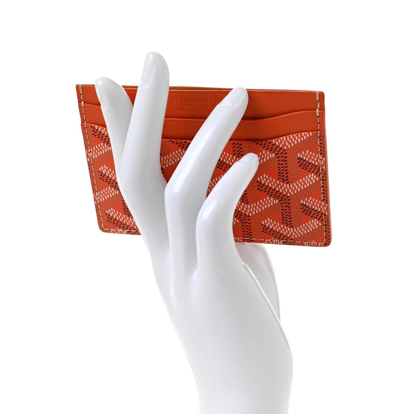 Goyardine Saint Sulpice Card Holder Orange