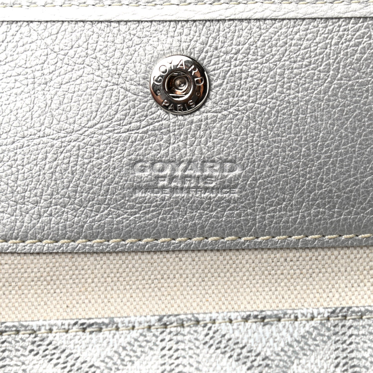 Goyard Goyardine Precious Metals Saint Louis GM Silver 9 of 10