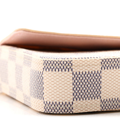 Louis Vuitton Damier Azur Pochette Felicie Chain Wallet Rose Ballerine 10 of 11