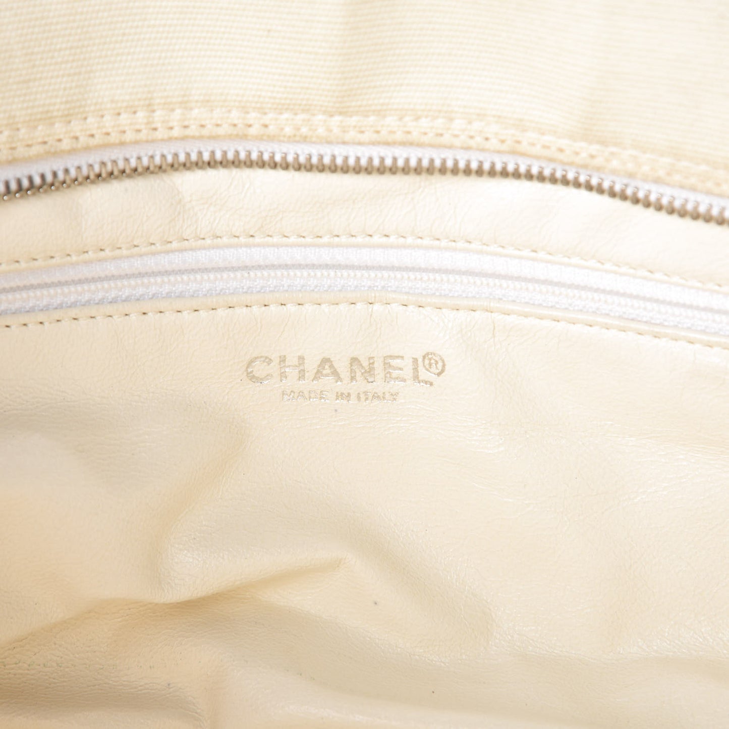 Canvas Quilted Bowler White