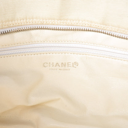 Chanel Canvas Quilted Bowler White 6 of 13