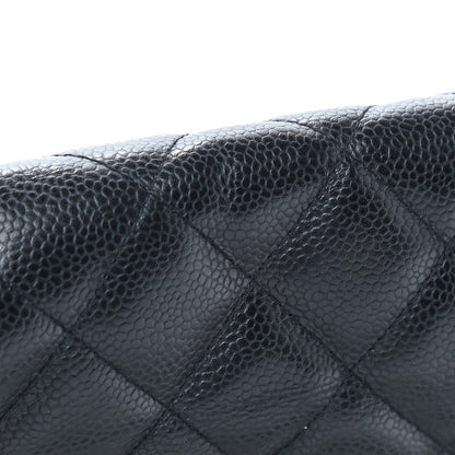 Chanel Caviar Quilted Jumbo Single Flap Black 10 of 12