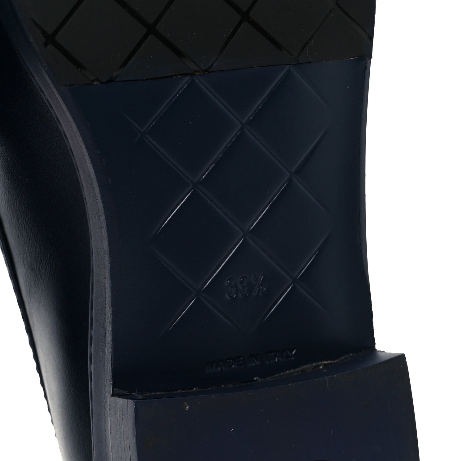 Chanel Lambskin Quilted CC Turnlock Loafers 39.5 Navy 7 of 10