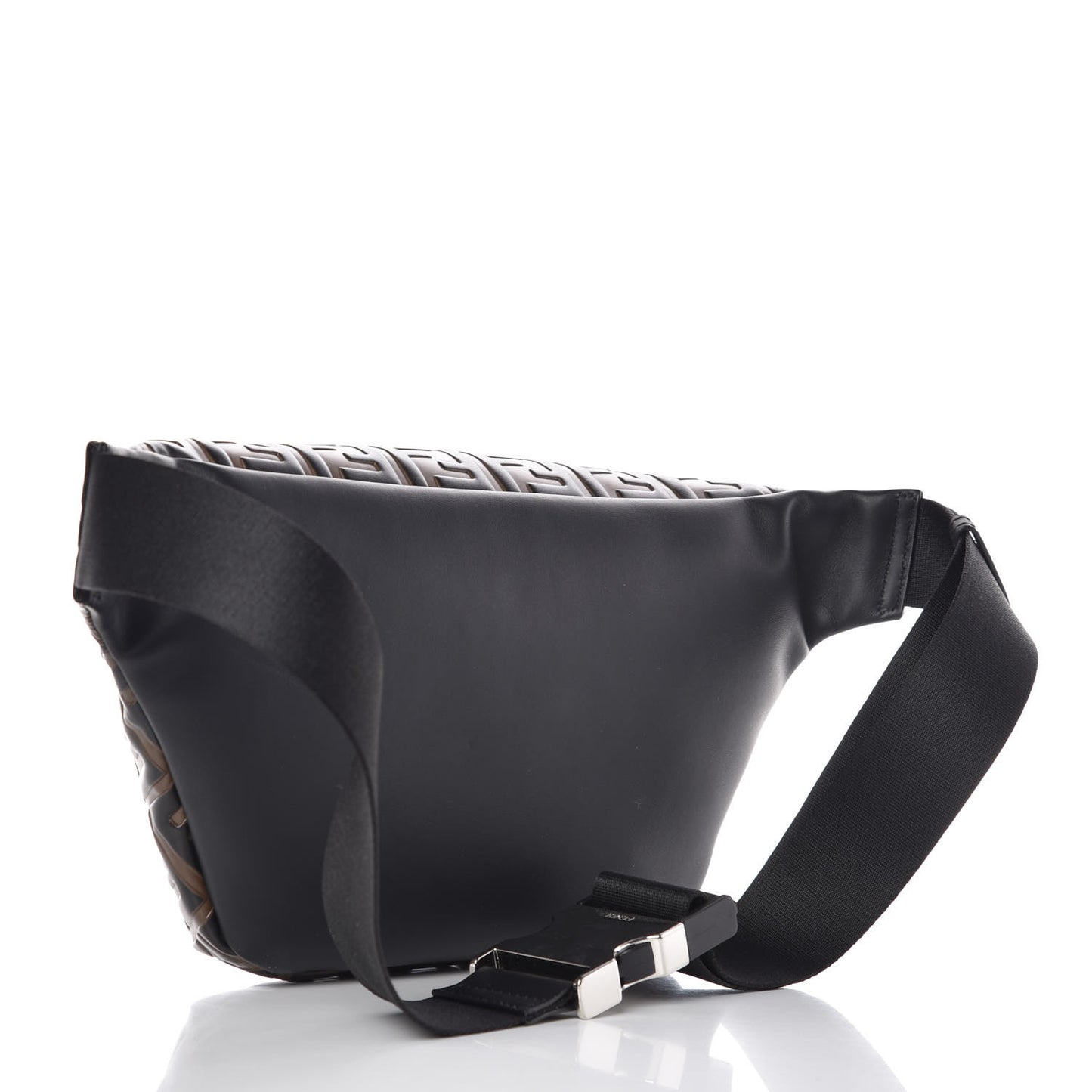 Vitello Century Bi-Color FF 1974 Embossed Belt Bag Maya Black