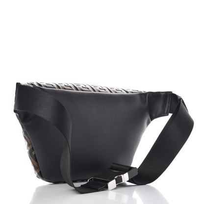 Fendi Vitello Century Bi-Color FF 1974 Embossed Belt Bag Maya Black 4 of 8