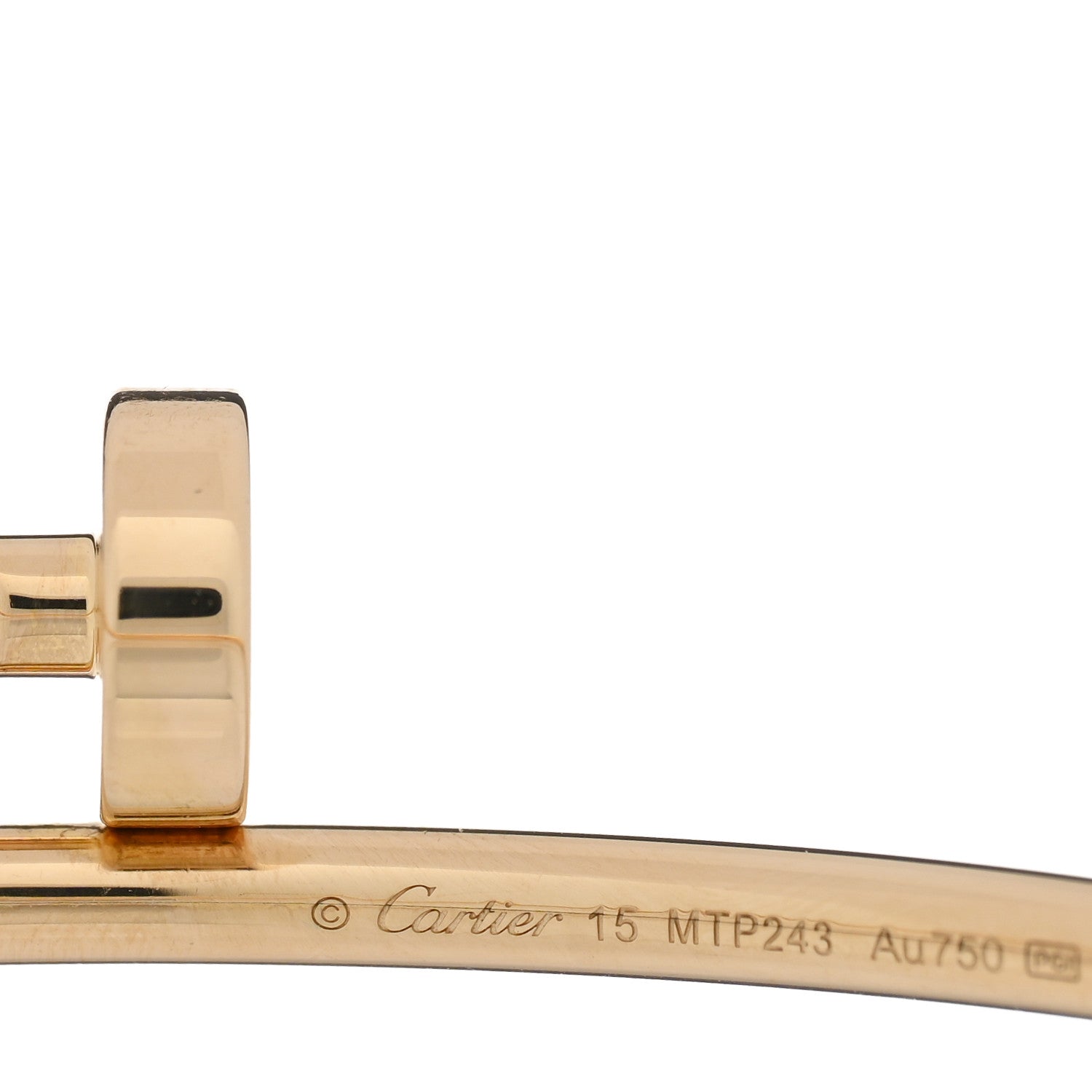 Cartier 18K Yellow Gold Small Juste Un Clou Bracelet 15 3 of 4