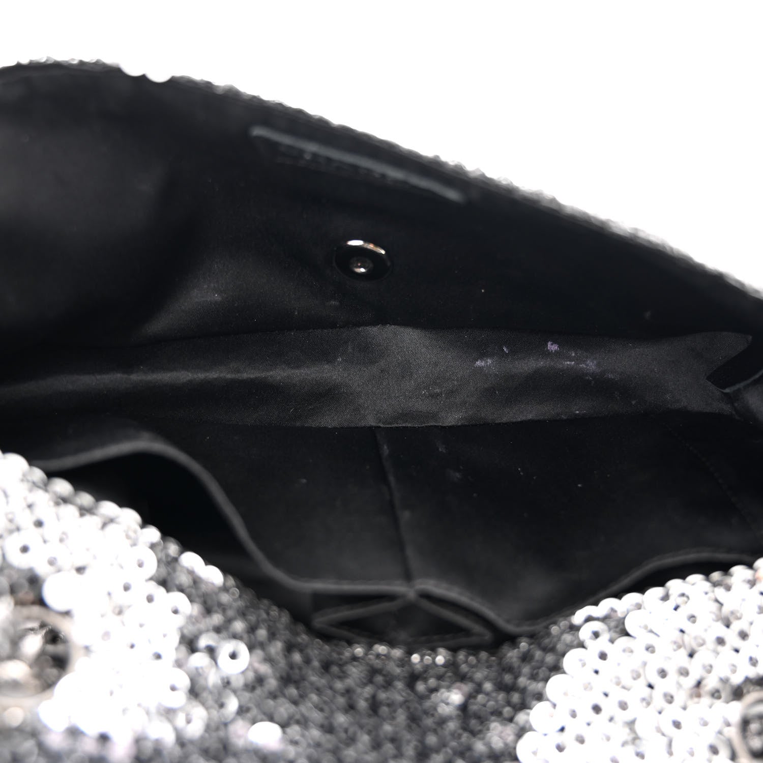 Chanel Sequin East West Flap Dark Silver 5 of 10