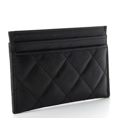 Chanel Aged Calfskin Quilted Reissue Card Holder So Black 3 of 8