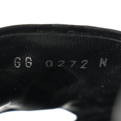 Louis Vuitton Lambskin Embossed Monogram Revival High Heel Mules 39 Black 9 of 9