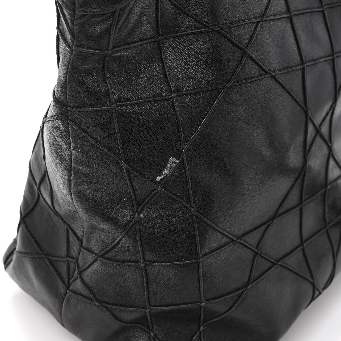 Lambskin Cannage Medium Granville Tote Black