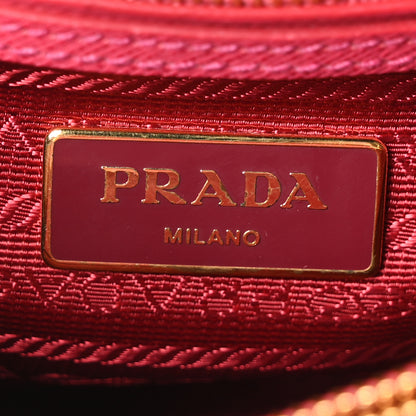 Prada Saffiano Lux Small Promenade Tote Peonia 8 of 13