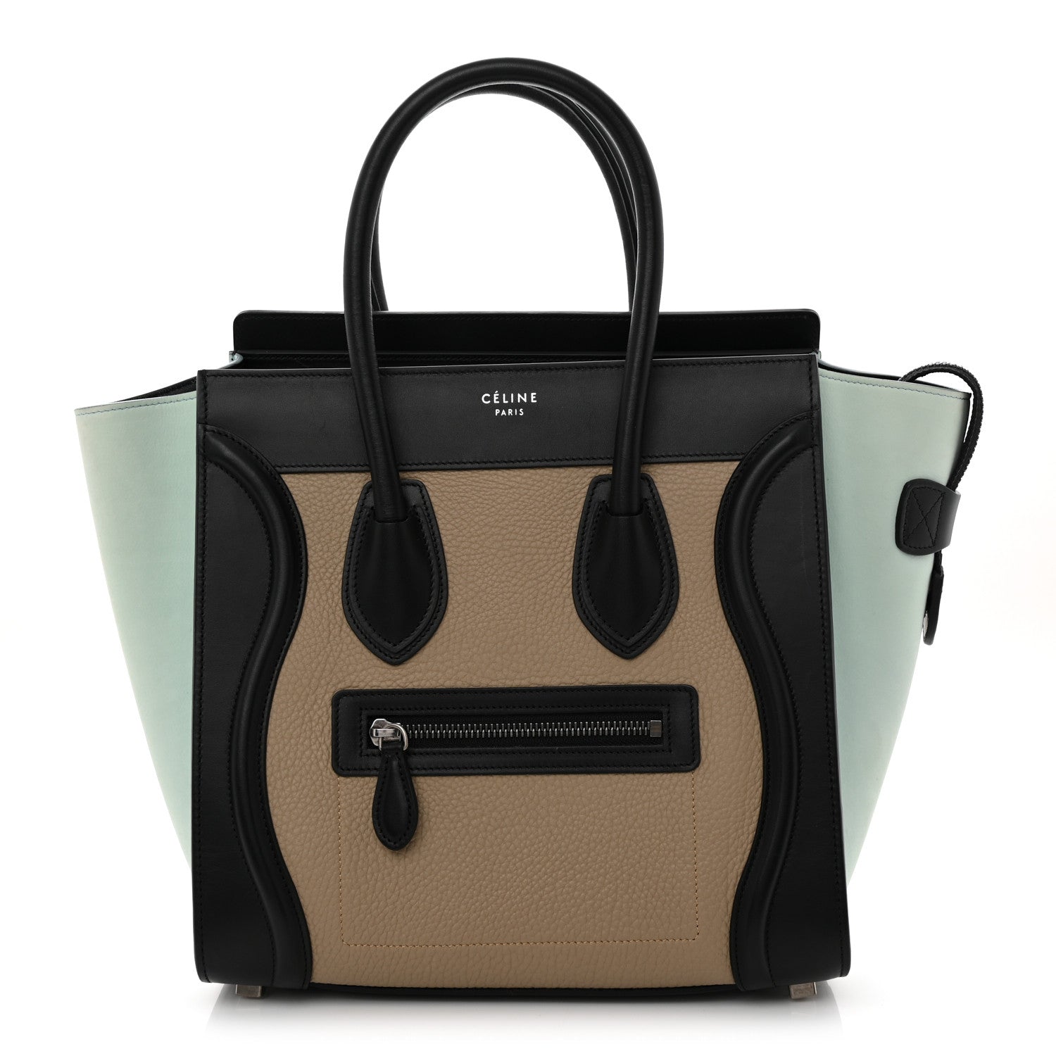 Celine Bullhide Nubuck Micro Tri-Color Luggage Beige Multicolor 1 of 9