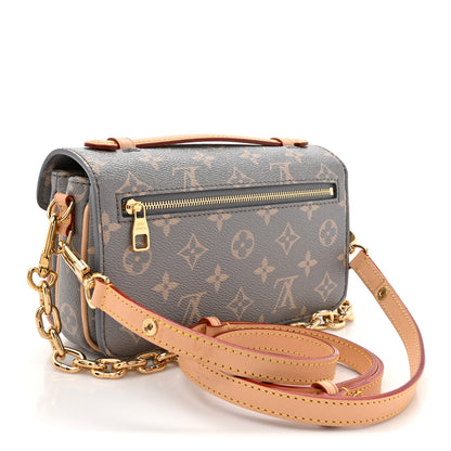 Louis Vuitton Monogram Pochette Metis East West Trianon Gray 3 of 12
