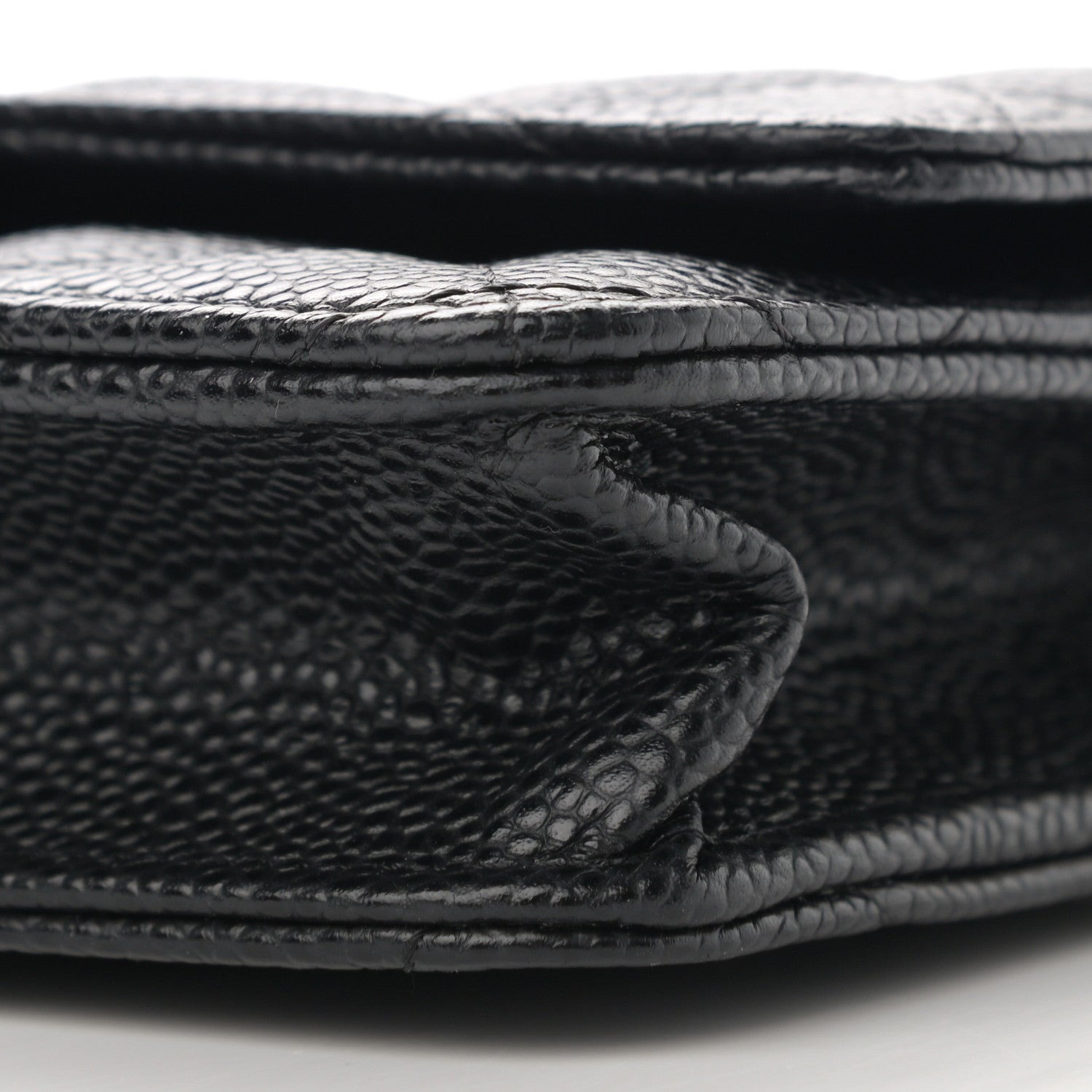 Chanel Caviar Quilted Wallet On Chain WOC Black 11 of 12
