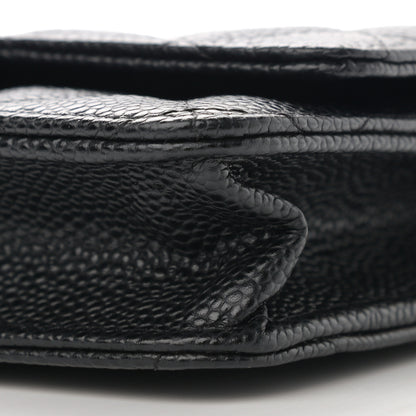 Chanel Caviar Quilted Wallet On Chain WOC Black 11 of 12