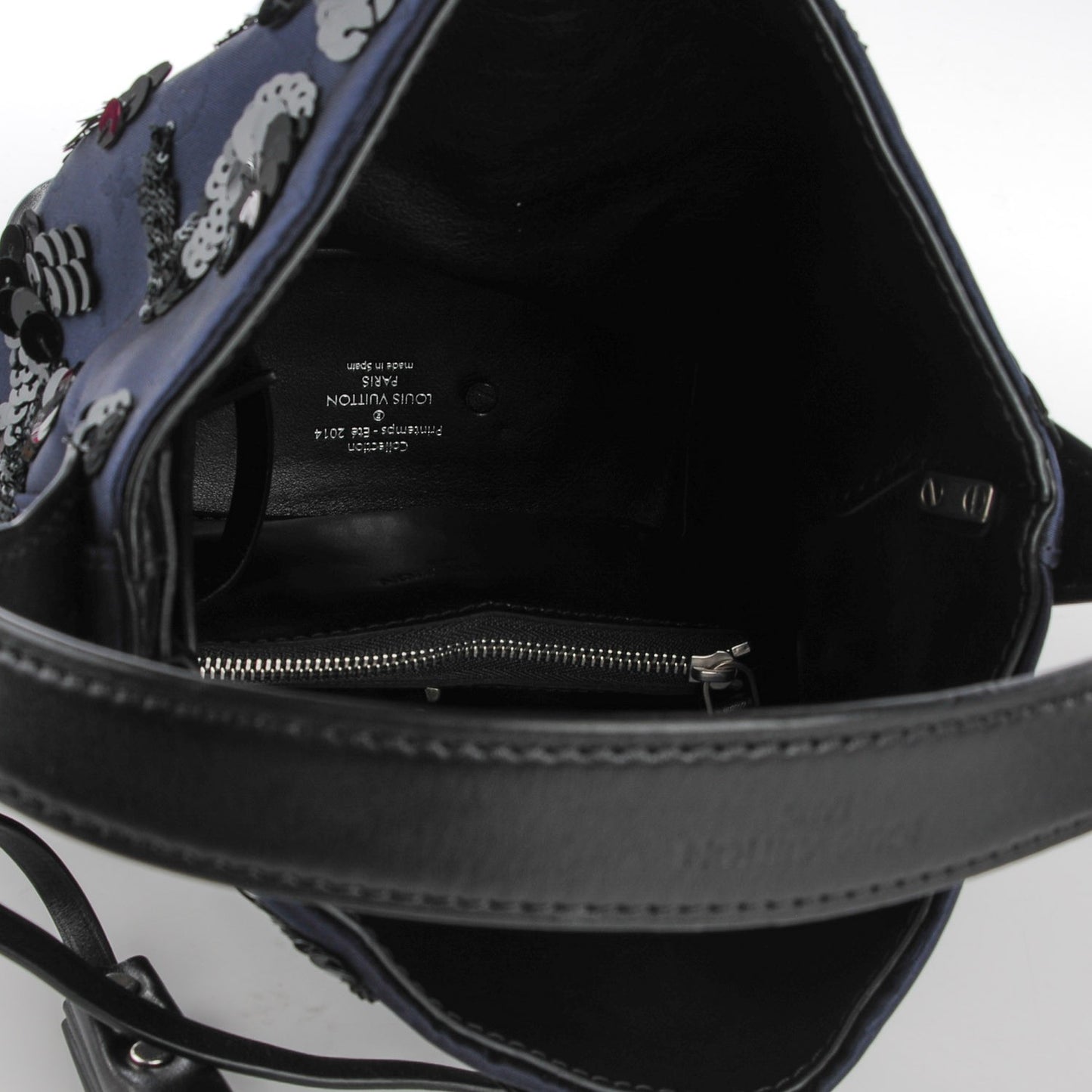 Monogram Jacquard Sequin NN14 Spotlight PM Navy