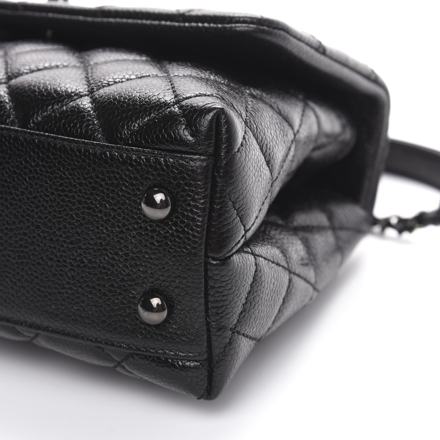 Chanel Caviar Quilted Mini Coco Handle Flap So Black 8 of 10