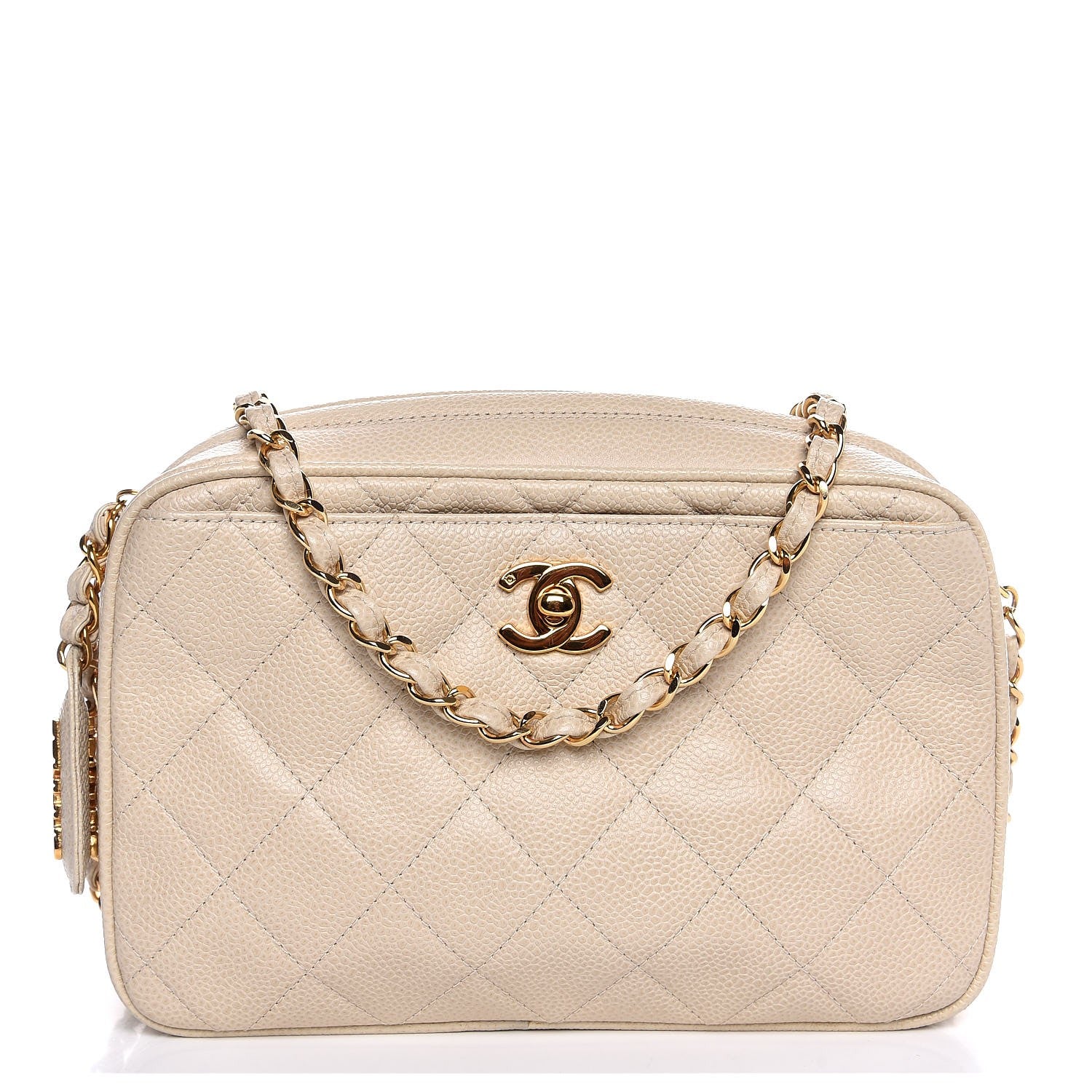 Chanel Caviar Quilted Camera Case Beige Clair 1 of 9