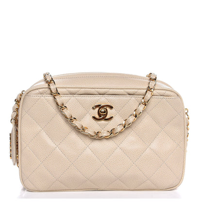 Chanel Caviar Quilted Camera Case Beige Clair 1 of 9