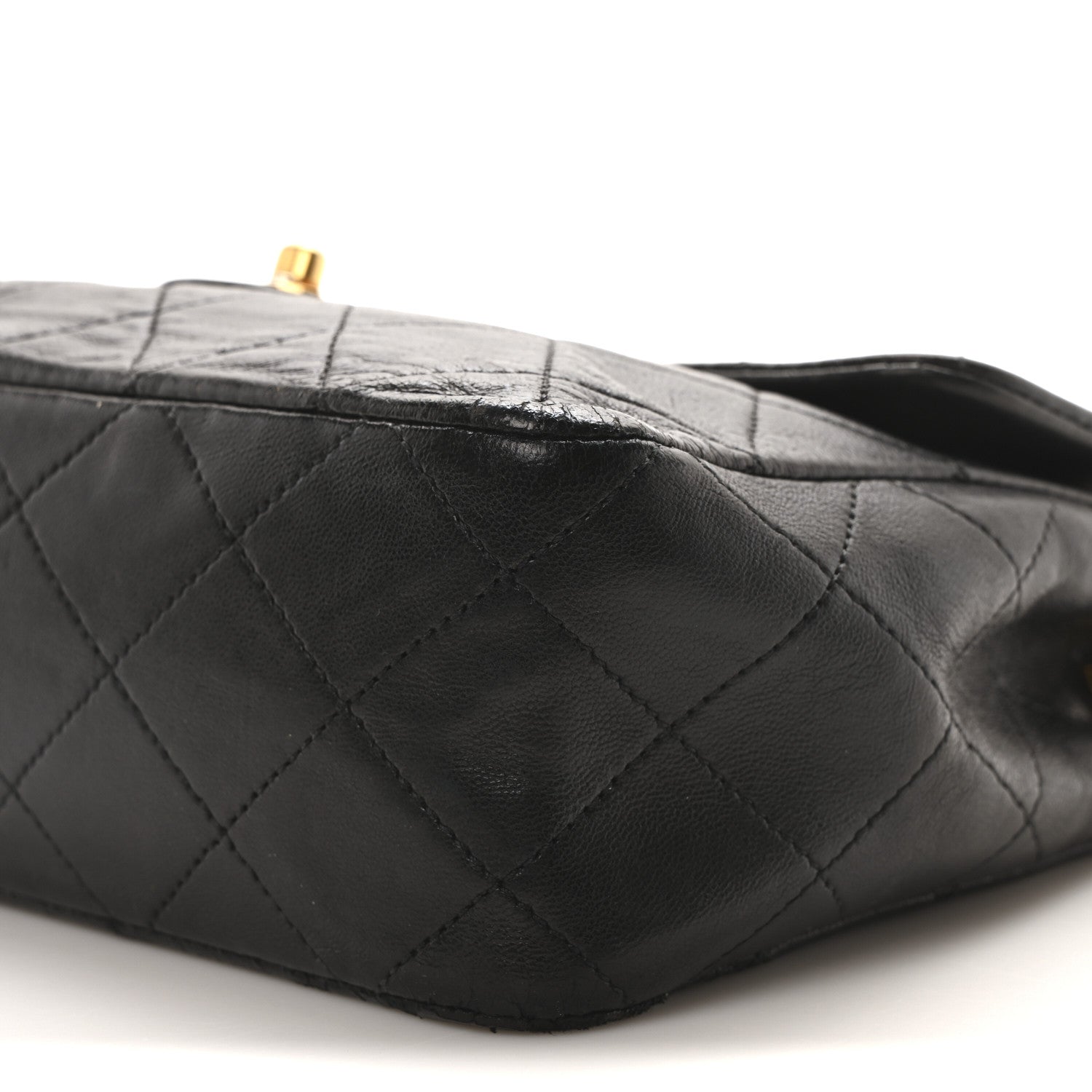 Chanel Lambskin Quilted Mini Square Flap Black 9 of 11