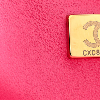 Chanel Caviar Quilted Medium Double Flap Pink 7 of 10