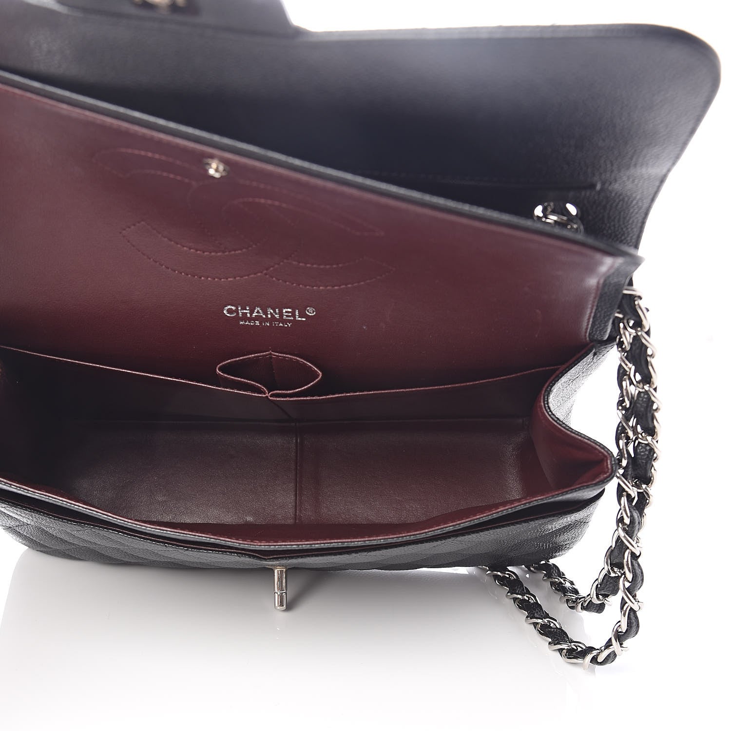 Chanel Caviar Quilted Jumbo Double Flap Black 5 of 9