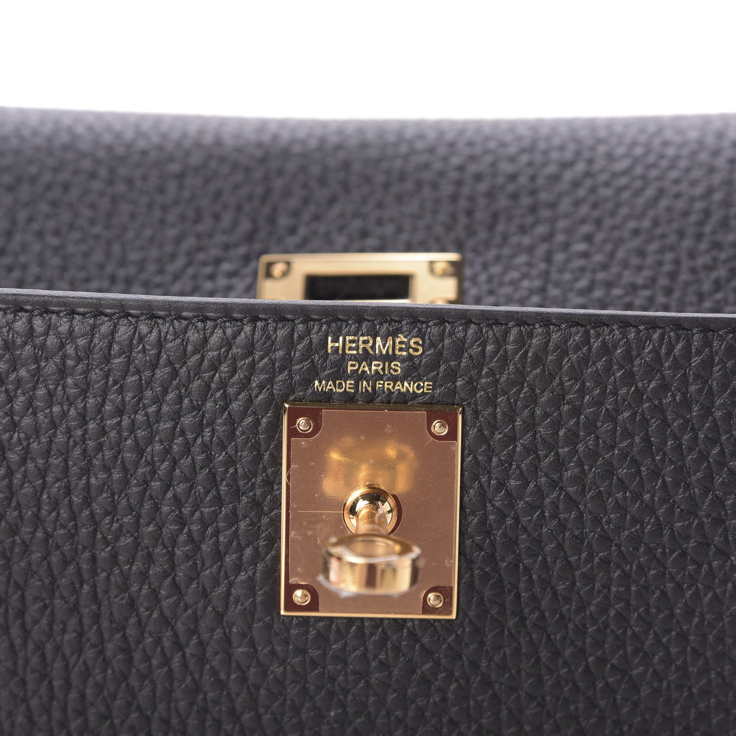 Hermes Taurillon Clemence Kelly Ado Backpack Black 5 of 9