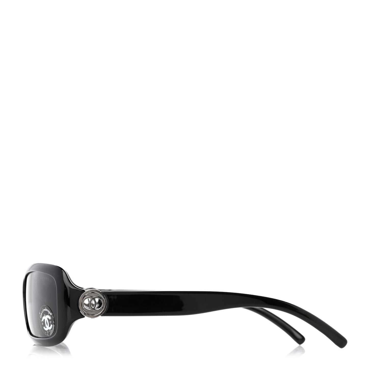 Acetate Rectangle CC Sunglasses 6024 Black