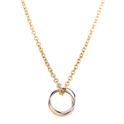 Cartier 18K Pink Yellow White Gold Baby Trinity Pendant Necklace 4 of 6