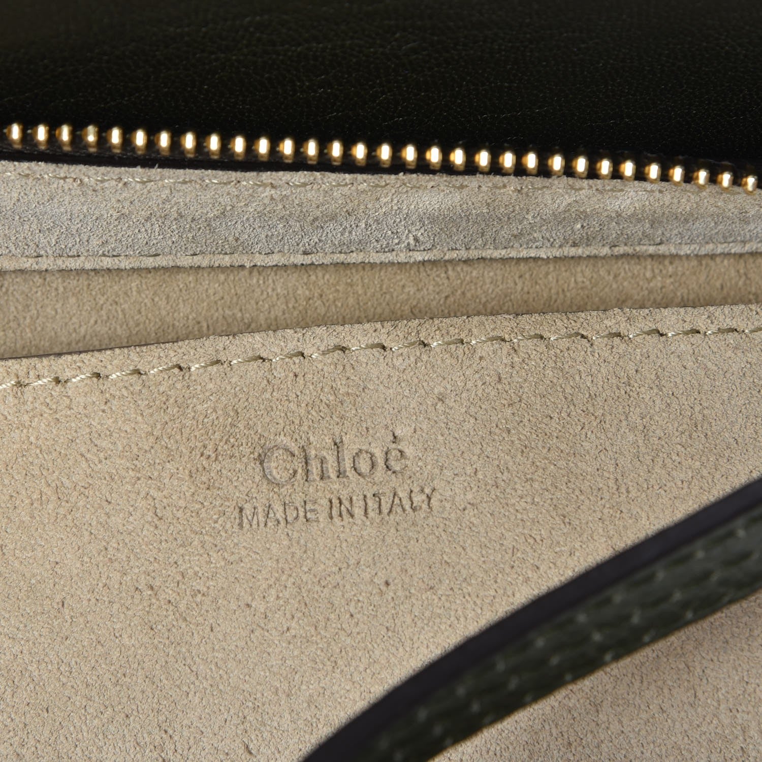 Chloe Calfskin Suede Small Pixie Bag Intense Green 6 of 7