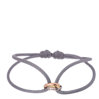 Cartier 18K Pink Yellow White Gold Trinity Adjustable Cord Bracelet Gray 1 of 4