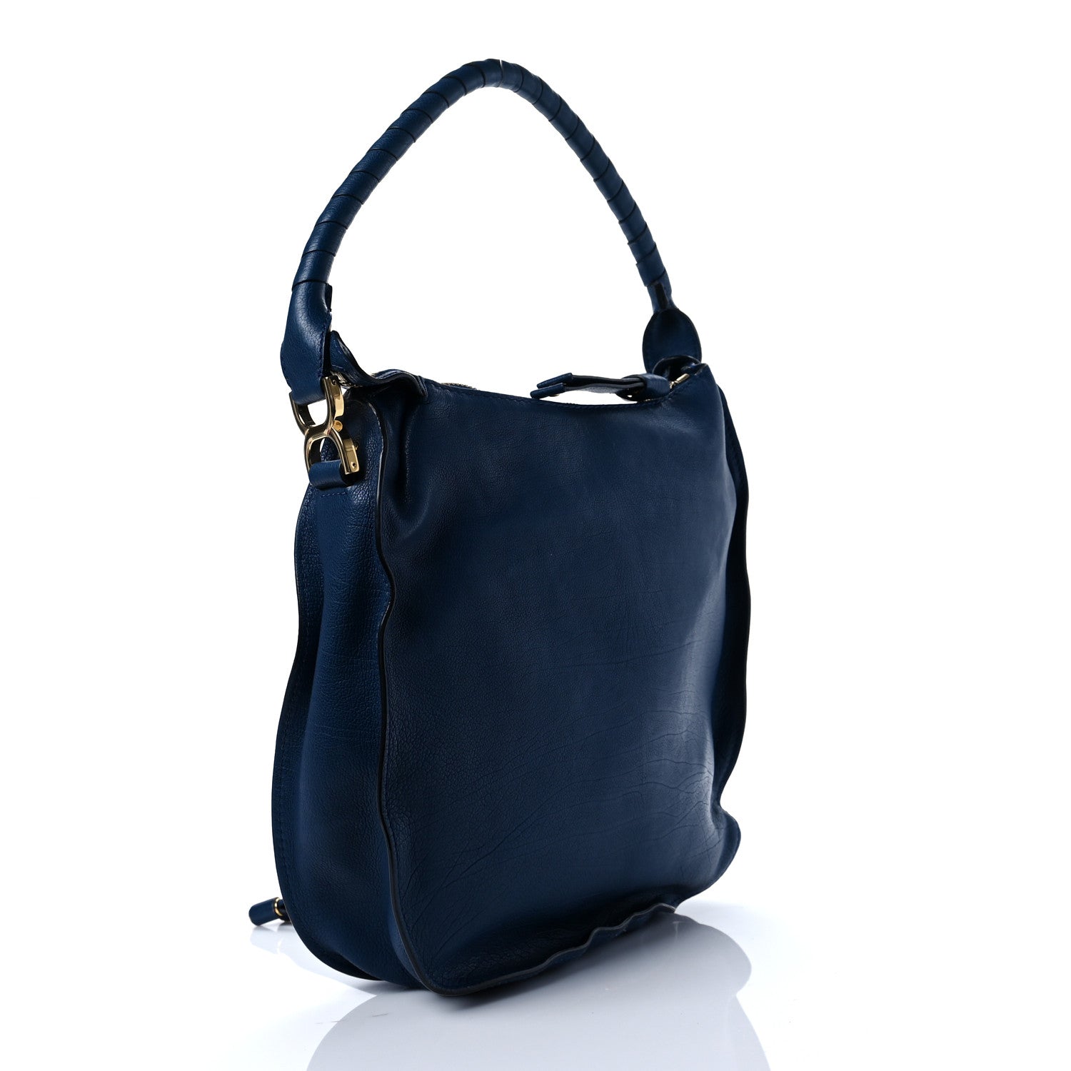 Chloe Calfskin Medium Marcie Nude Hobo Blue Velvet 2 of 6