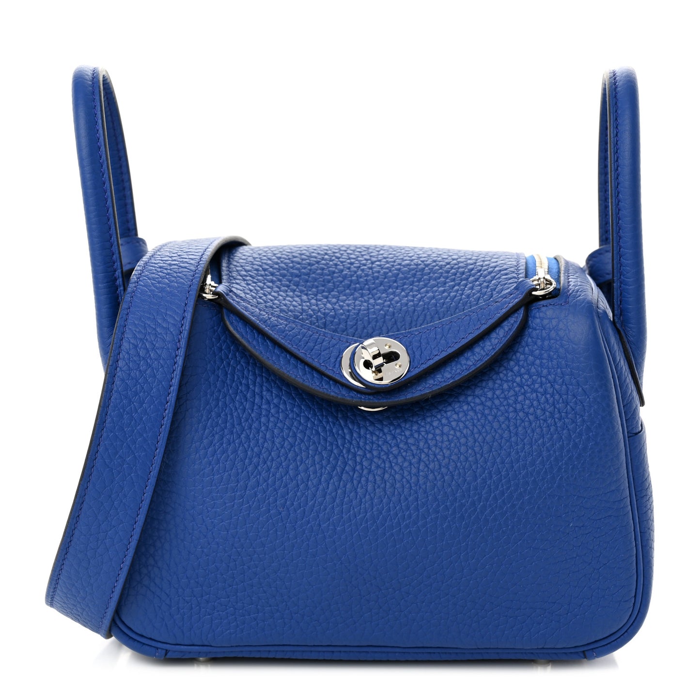 Taurillon Clemence Mini Lindy 20 Bleu Electrique