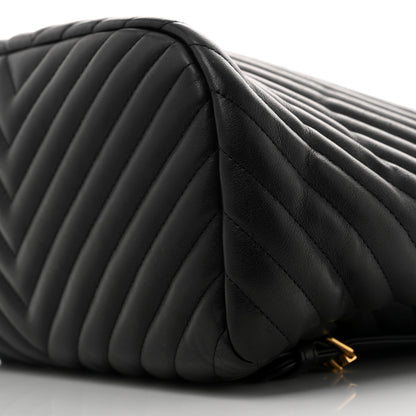 Chanel Calfskin Chevron Quilted Large Urban Spirit Backpack Black 10 of 14