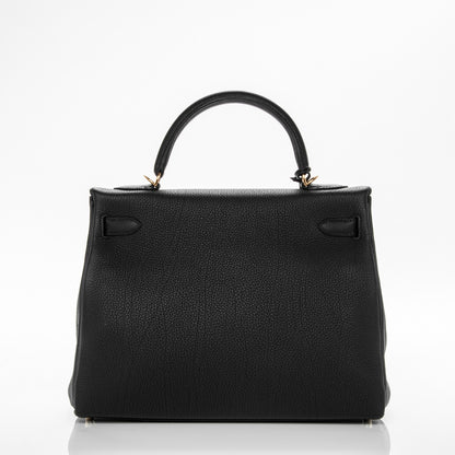 Hermes Togo Kelly Retourne 32 Black 4 of 28