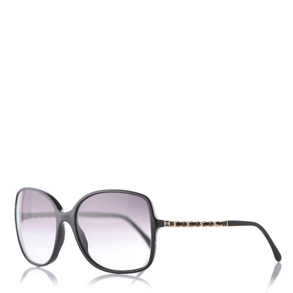 Chanel Lambskin Square Chain Sunglasses 5210-Q Black 1 of 8