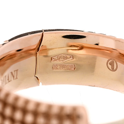 Damiani 18K Yellow Gold Diamond Metropolitan Hoop Earrings 6 of 6