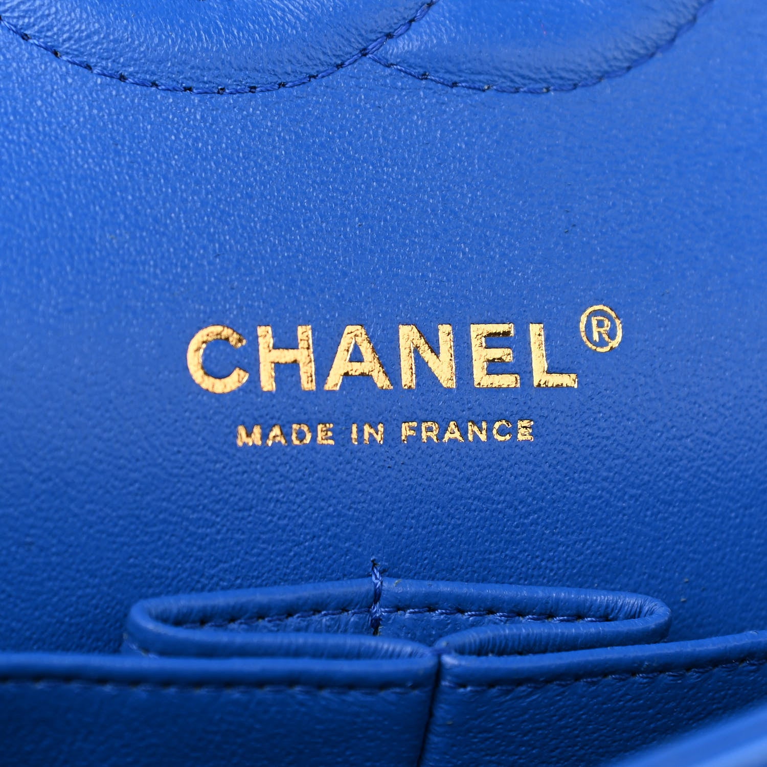 Chanel Lambskin Quilted Medium Double Flap Blue 11 of 15