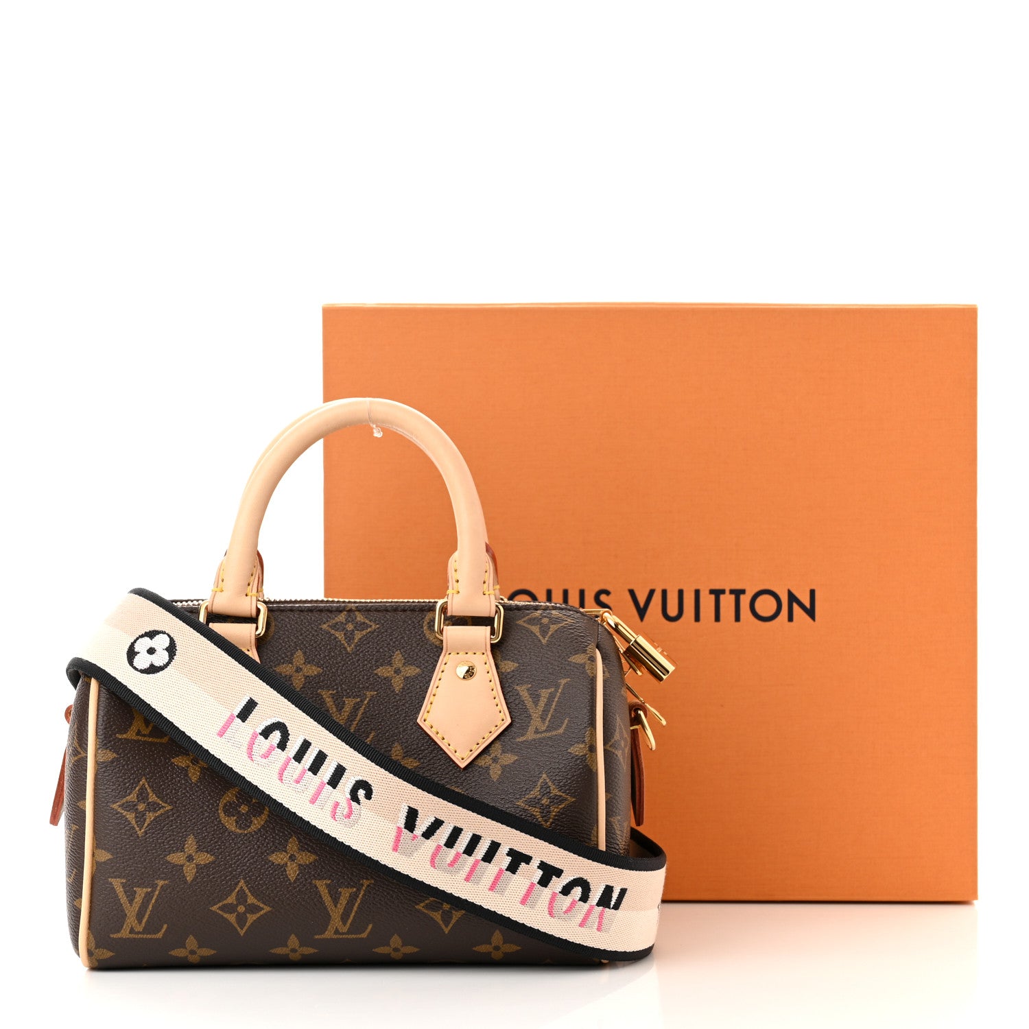 Louis Vuitton Monogram Speedy Bandouliere 20 Black 10 of 10