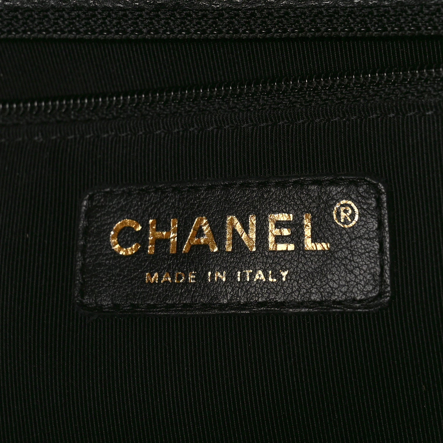 Caviar Quilted Flap Tote Black