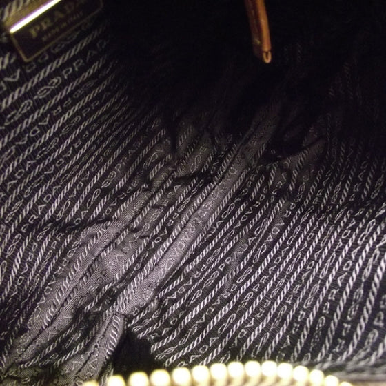 Tessuto Nylon Striped Shoulder Bag