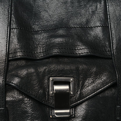 Proenza Schouler Lambskin Medium PS1 Plus Zip Satchel Black 7 of 16