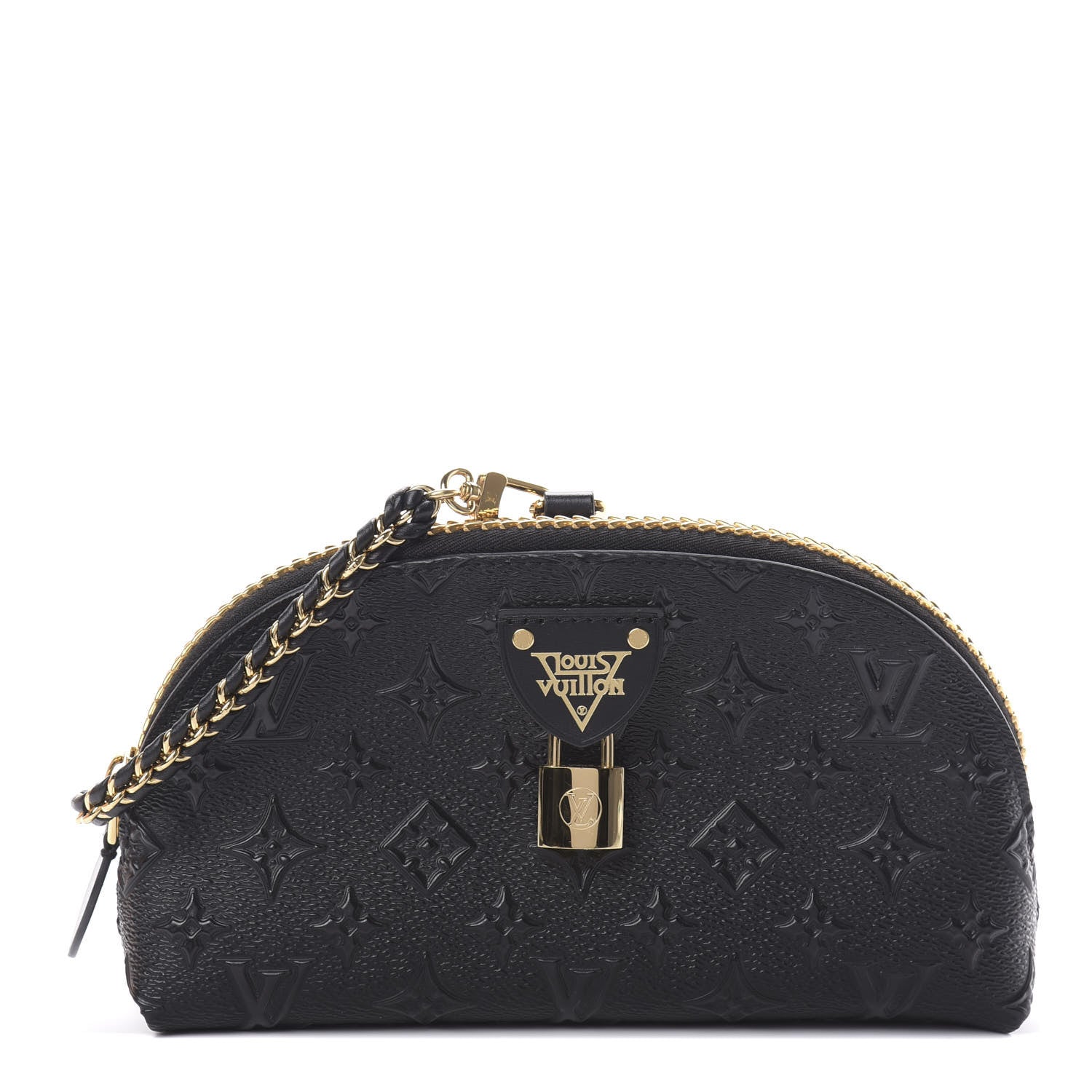 Louis Vuitton Embossed Monogram Midnight LV Moon Pochette Black 1 of 8