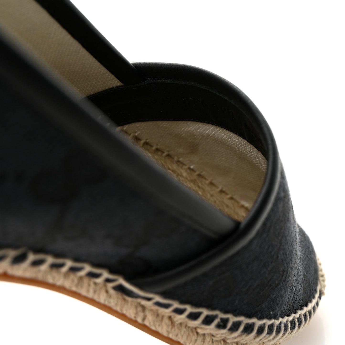 Monogram Espadrilles 37.5 Black