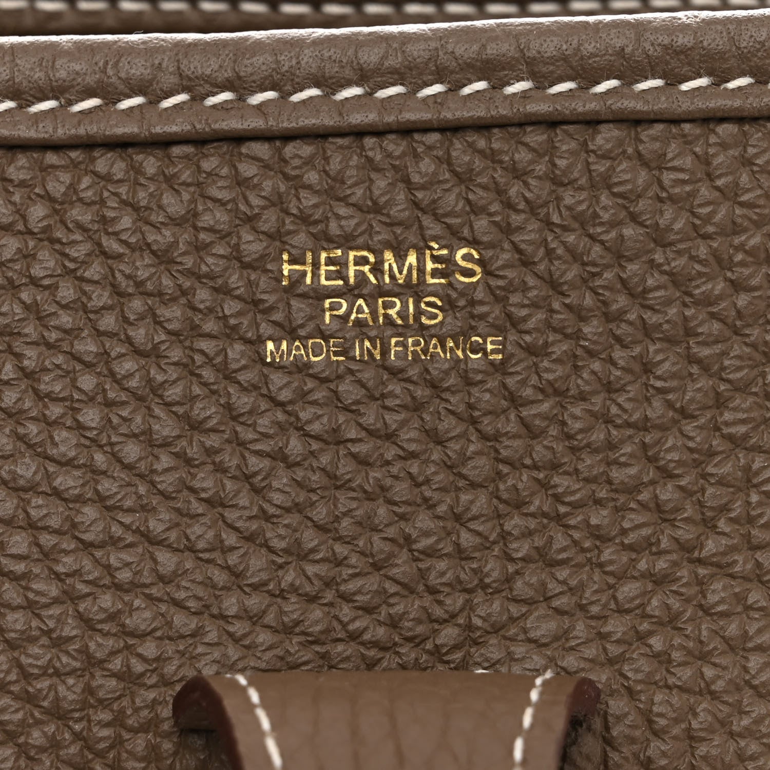 Hermes Taurillon Clemence Evelyne III PM Etoupe 6 of 10