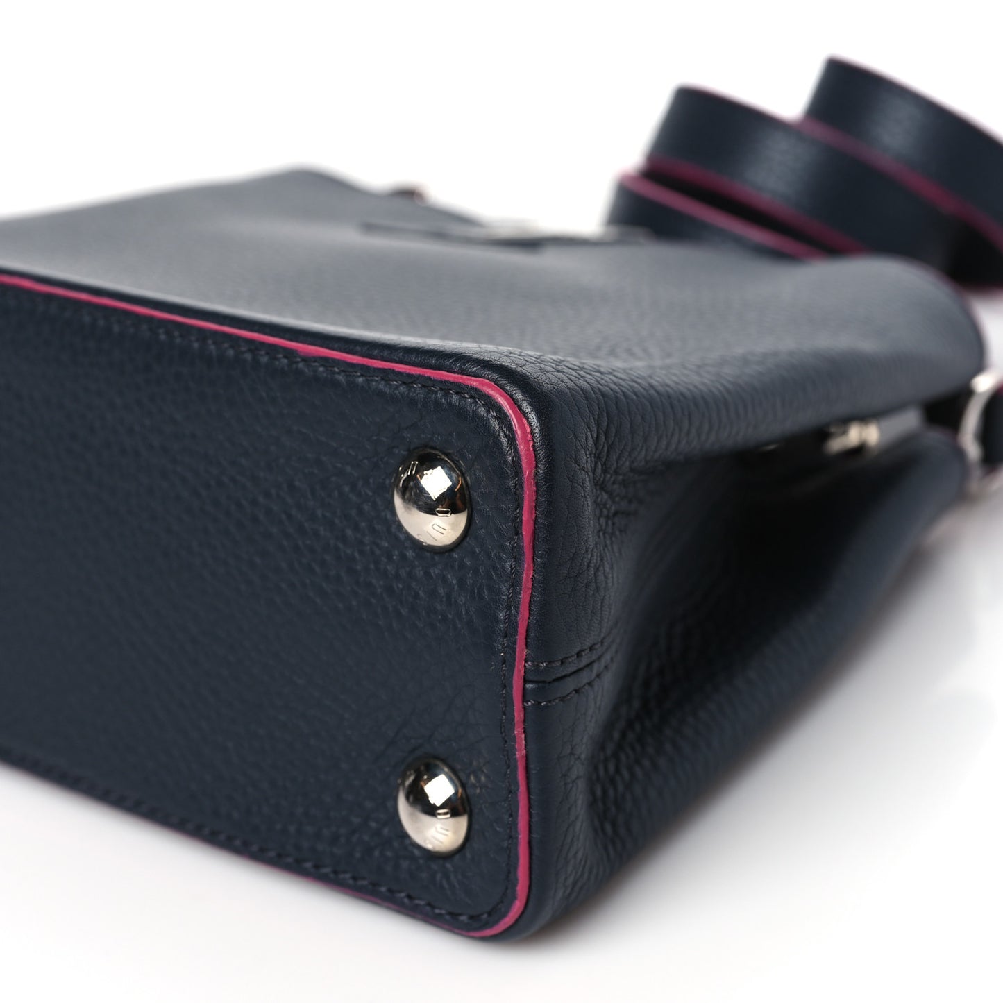 Taurillon Capucines BB Cobalt Fuchsia