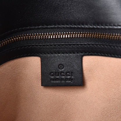 Gucci Calfskin Matelasse Studded Small Pearly GG Marmont Shoulder Bag Black 6 of 11