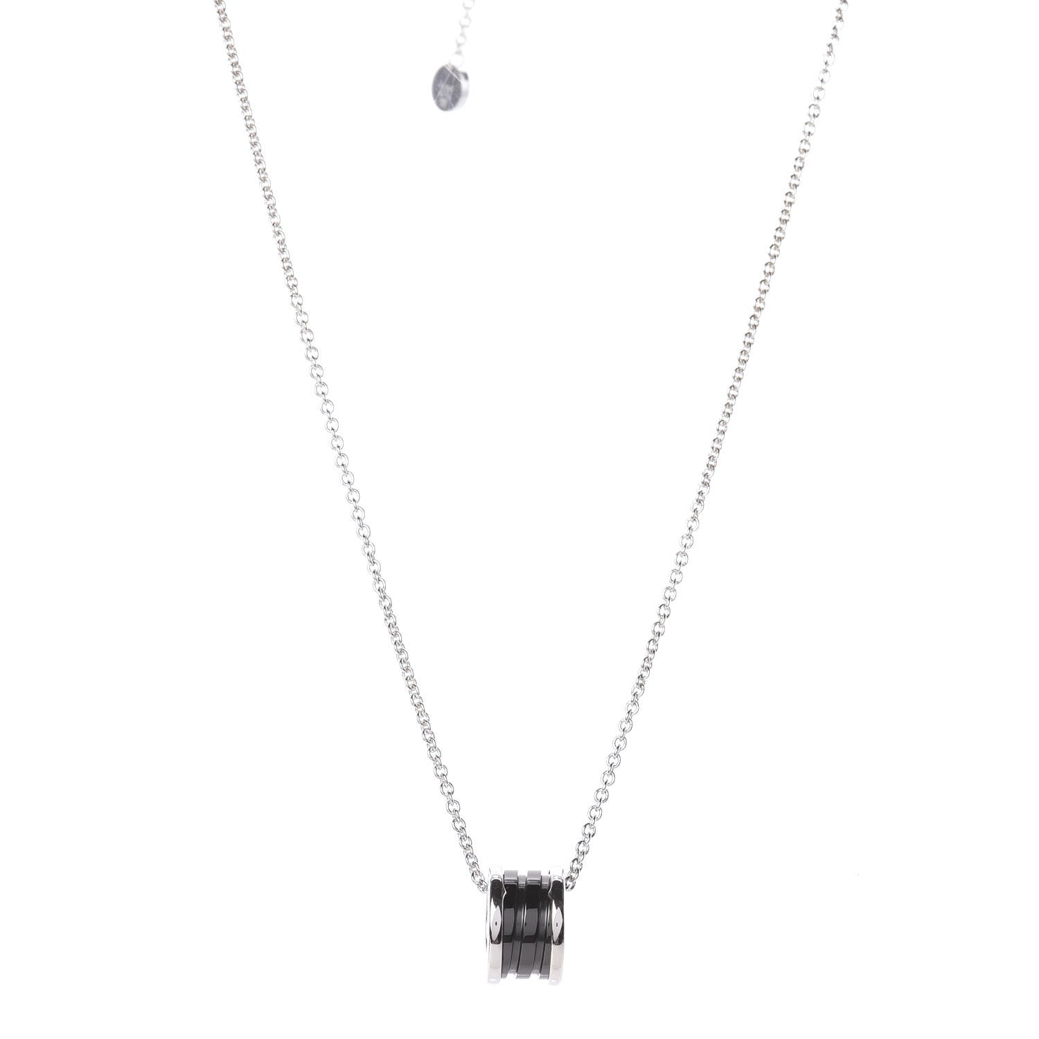 Bulgari Sterling Silver Ceramic Save The Children Pendant Necklace 1 of 5