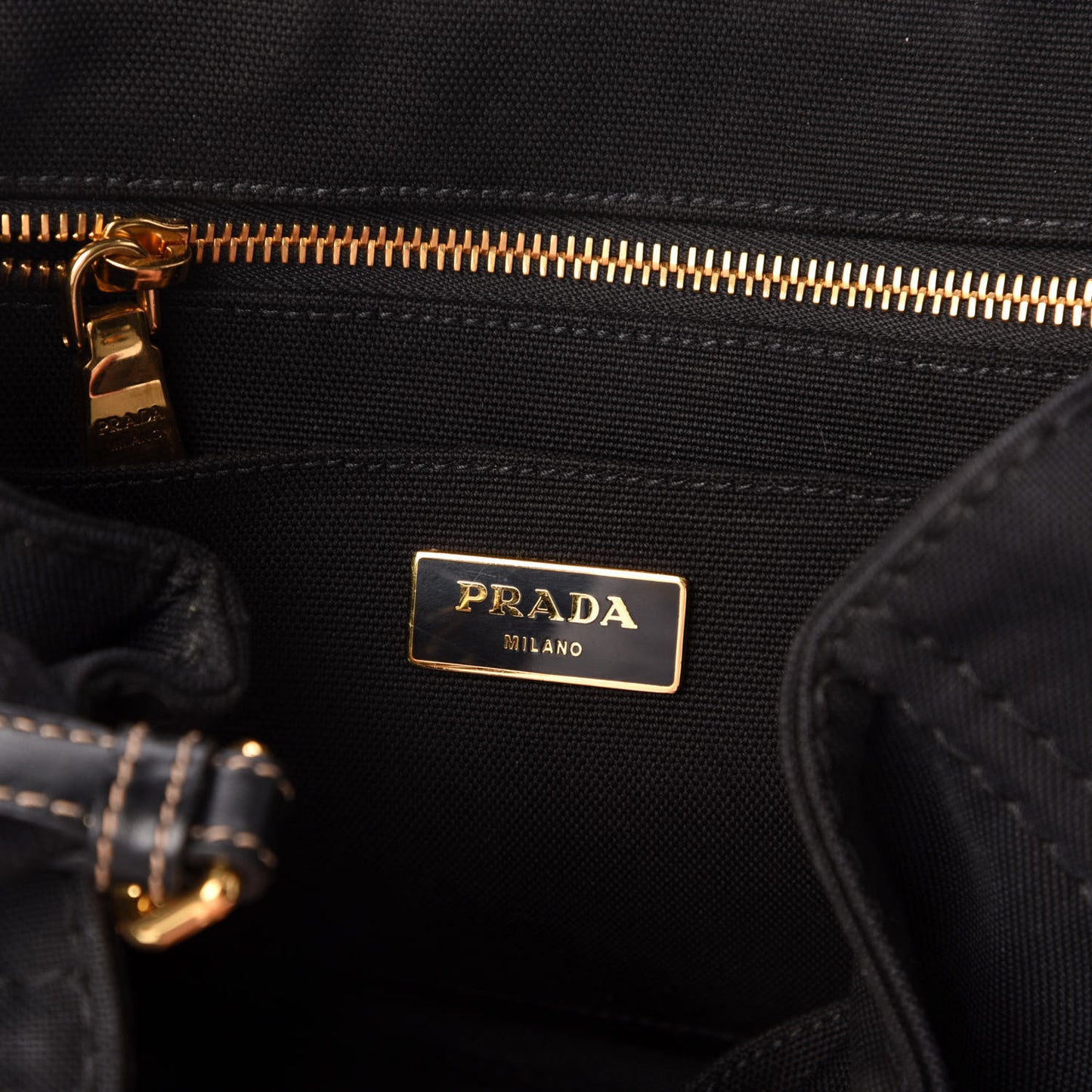 Canapa Small Logo Tote Black